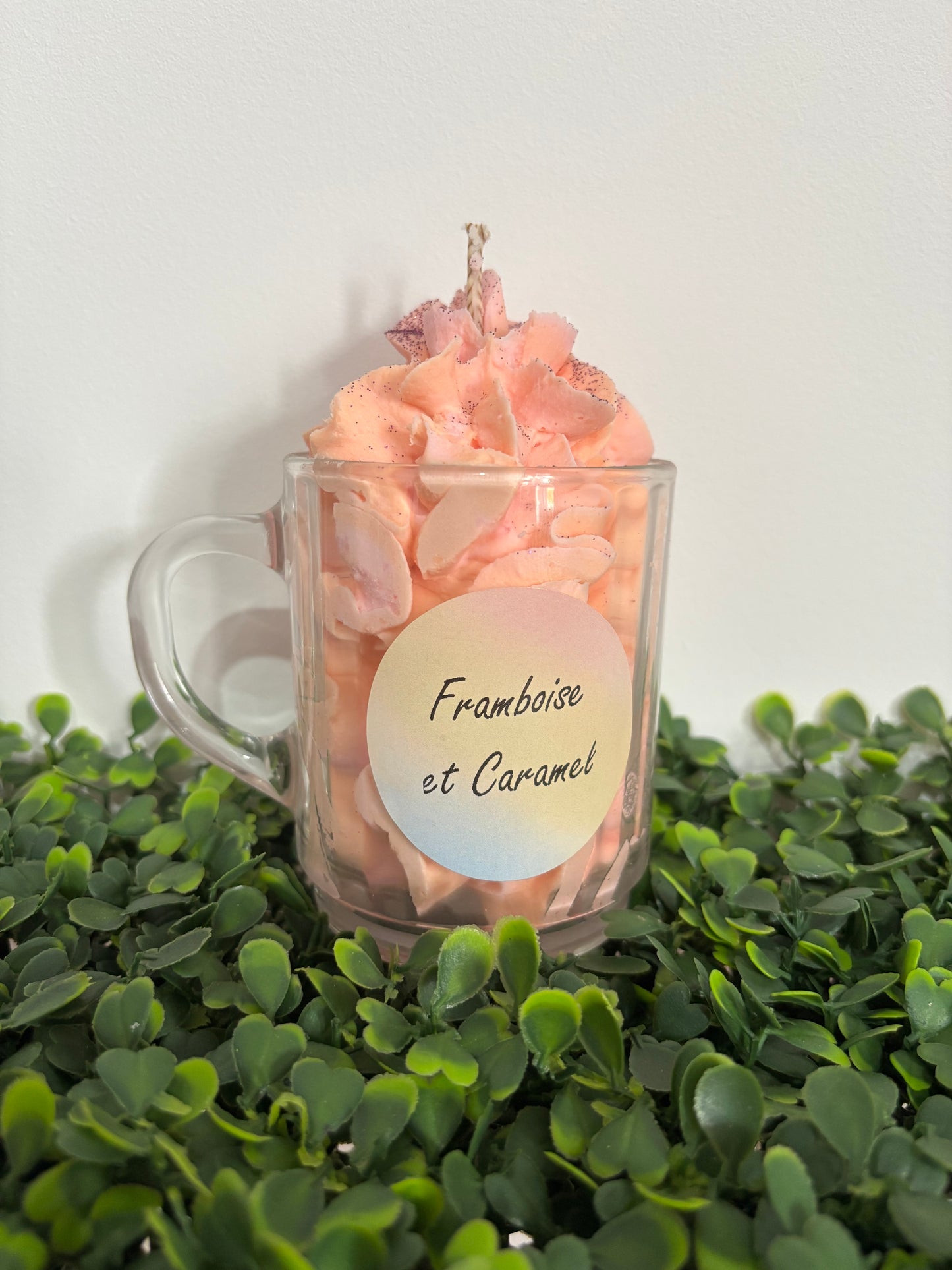 Bougie framboise et caramel