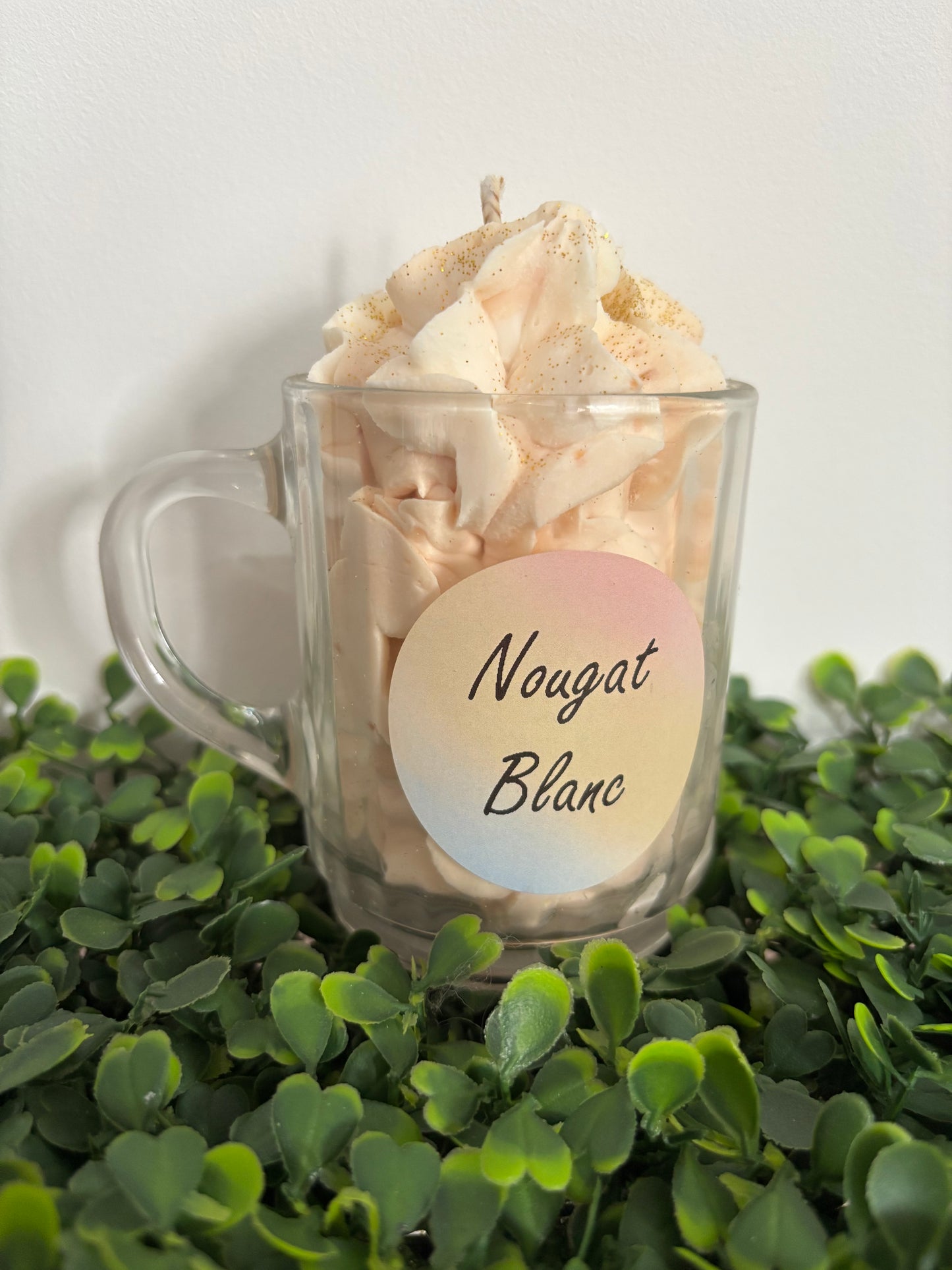 Bougie nougat blanc