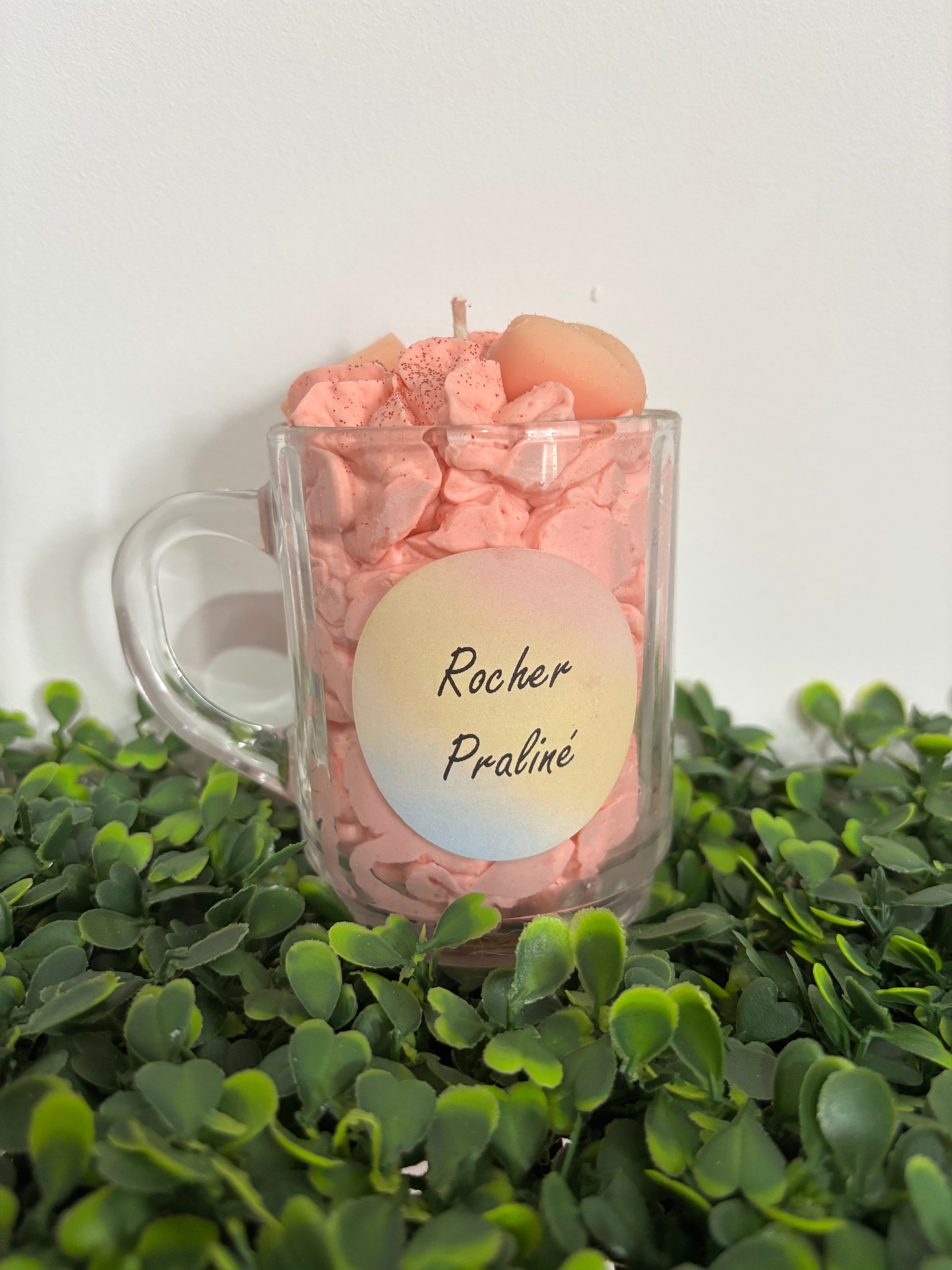 Bougie rocher praliné