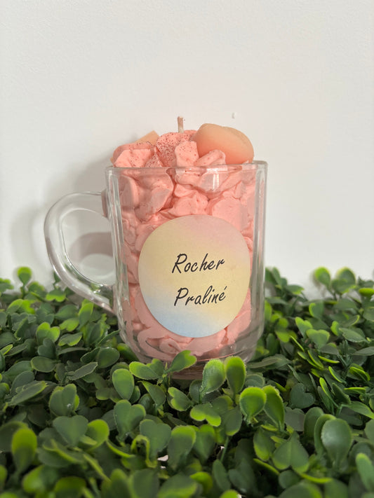 Bougie rocher praliné