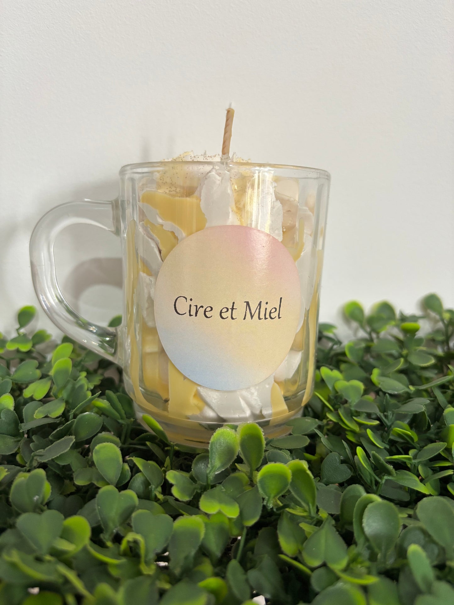Bougie cire et miel