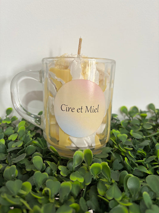 Bougie cire et miel