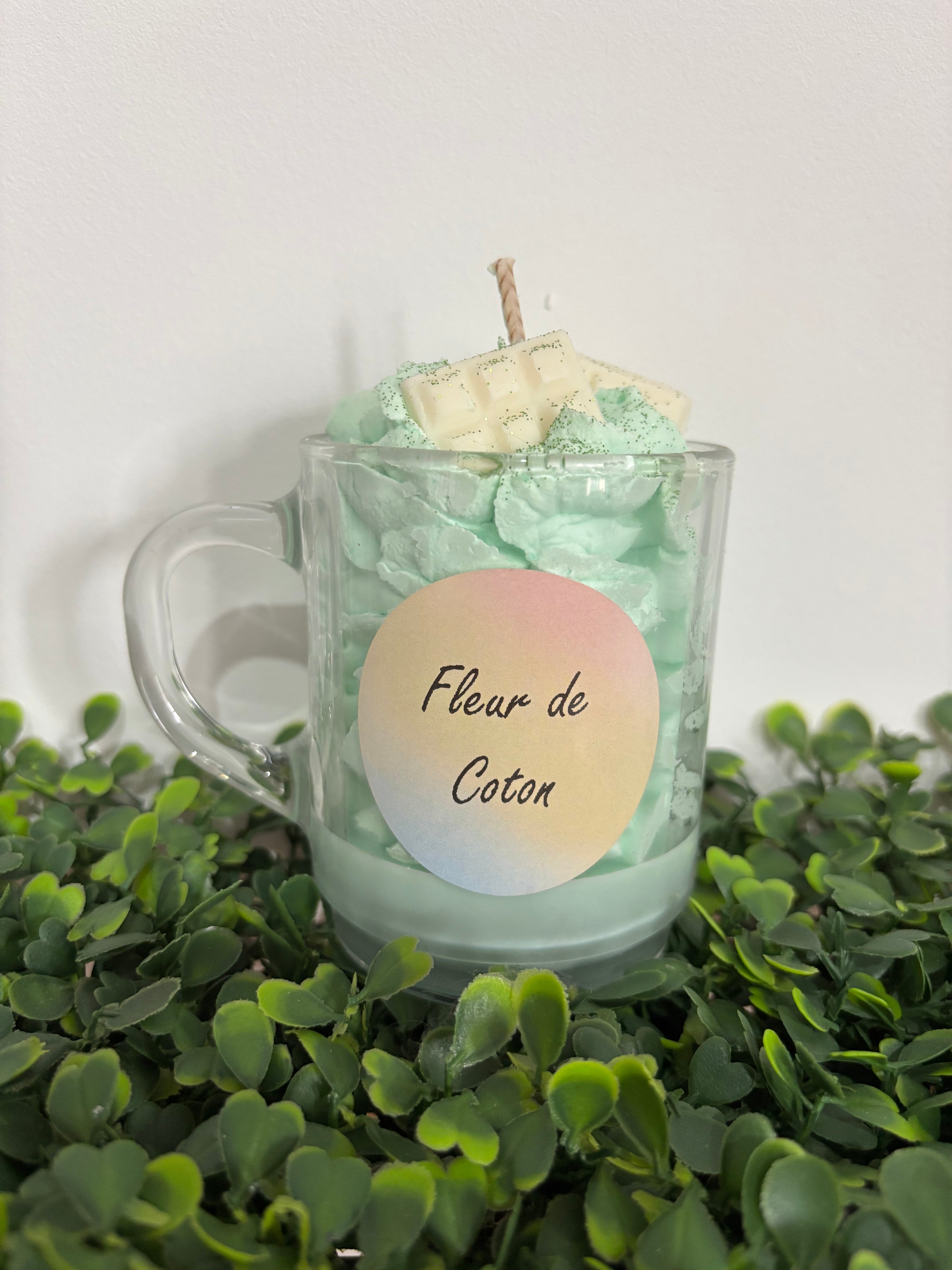 Bougie fleur de coton