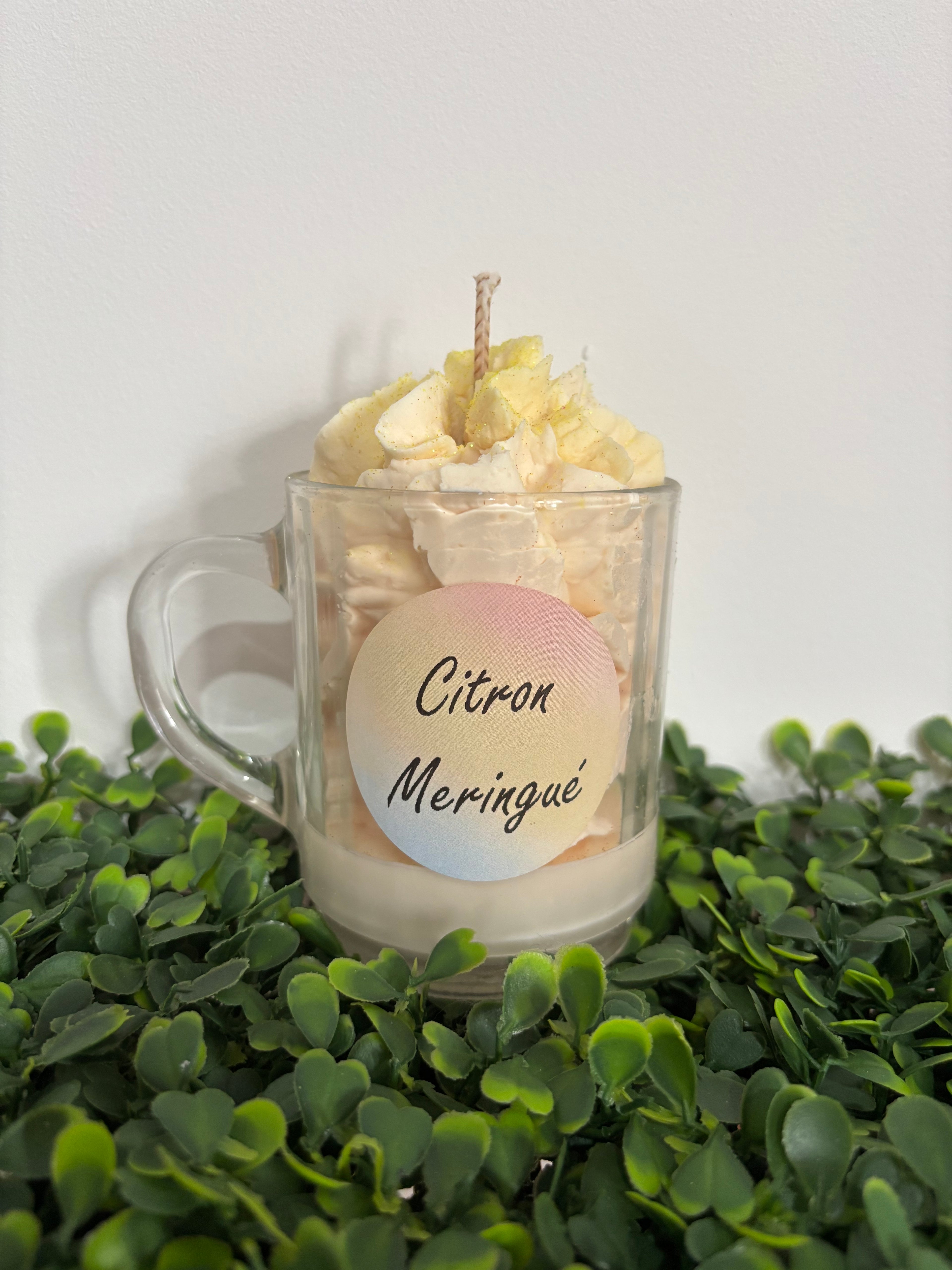 Bougie citron meringuée