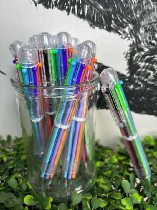 Stylo à bille 6 couleurs